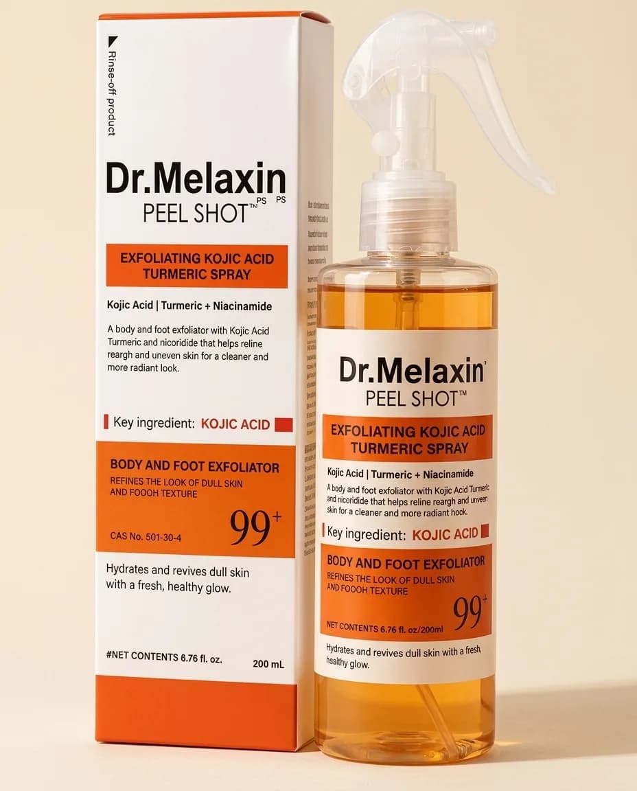 Dr. Melaxin Peel Shot: frasco en spray y caja de 200 ml